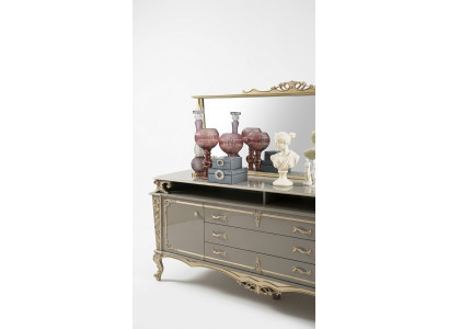 Buffet avec miroir Salon Design nouveau Meuble Console Buffet Bois