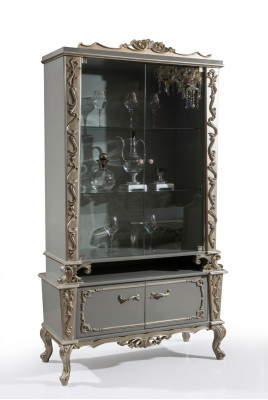 Vitrines Verre Bois Armoire Vitrine Salon Mobilier Buffet Armoires