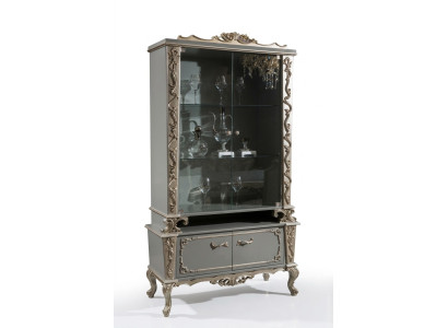 Vitrines Verre Bois Armoire Vitrine Salon Mobilier Buffet Armoires