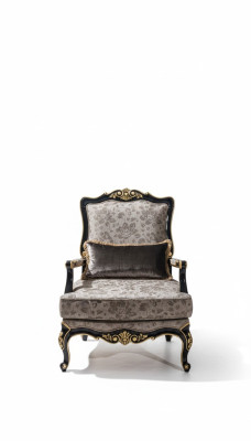 Fauteuil Designer de revêtement Textile 1 Place Revêtement de Siège Meuble Baroque
