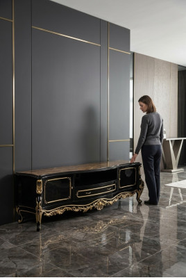 Bahut de luxe pour la télévision Armoire Basse pour la télévision Meuble TV Cadre Armoires Commode