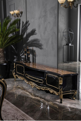 Bahut de luxe pour la télévision Armoire Basse pour la télévision Meuble TV Cadre Armoires Commode