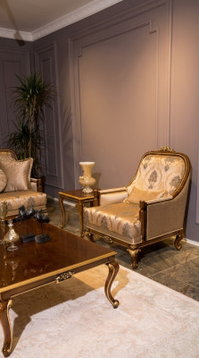 Meuble Chaises Design Fauteuil Textile Salon Luxe Design Baroque Rococo