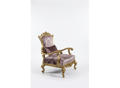 Fauteuil une place de luxe 1 place Siège rembourré en tissu baroque Art Déco
