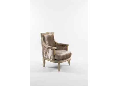 Fauteuil Art Déco Relax en tissu Salon Siège en tissu de luxe en polyester