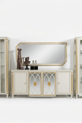 Buffet de luxe en bois Armoires de salle de séjour Vitrine nouvelle
