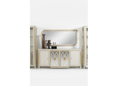 Buffet de luxe en bois Armoires de salle de séjour Vitrine nouvelle