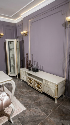 Armoire TV de luxe Lowboard Meuble Cabinet Cadre Armoires Buffet Baroque
