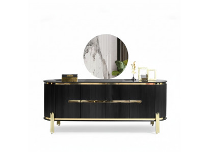 Buffet de Luxe Armoire Étagère en bois Buffet Armoires de salon Moderne Designer