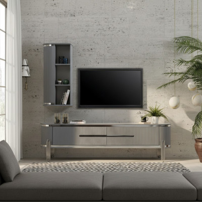 Armoire de télévision de luxe Buffet Commode Mobilier Armoire de salon Armoires Étagère Bois