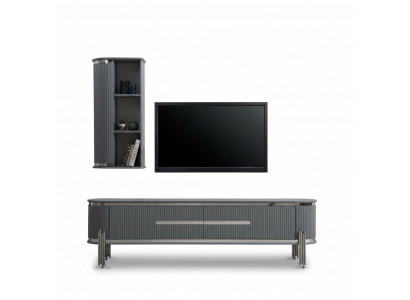 Armoire de télévision de luxe Buffet Commode Mobilier Armoire de salon Armoires Étagère Bois