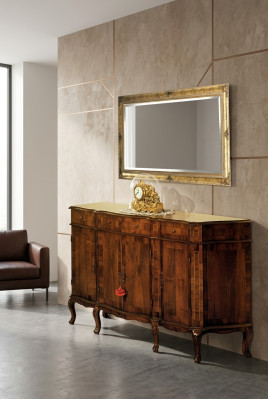 Commode marron Buffets en bois massif Armoire Meubles Commodes Buffet Buffet