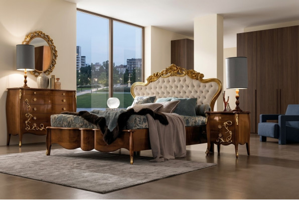 Lits Suite Lit Luxu Classique Chambre Lit Baroque Meubles Bois