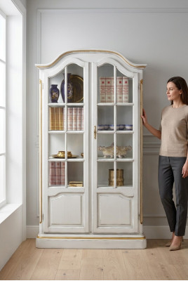 Meuble de rangement Vitrine en bois massif Buffet de salle de séjour Buffet Vaccari cav giovanni