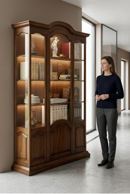 Étagère Armoire Étagère Bois massif Meuble Vitrine Mobilier de bureau Aménagement de bureau
