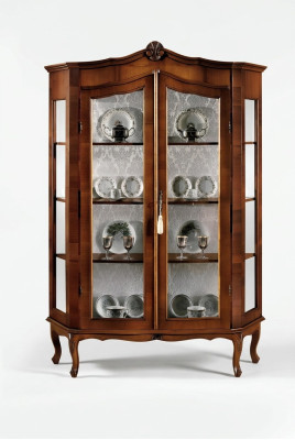 Salle de séjour Buffet en verre Armoire Vitrine Salle à manger Buffet en bois Armoires Mobilier