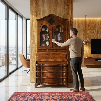 Vitrine Bahut Buffet Armoire Mobilier italien Ameublement Étagères Vitrines