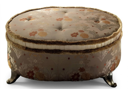 Table ovale repose-pieds Chesterfield Ottoman canapé côté rond
