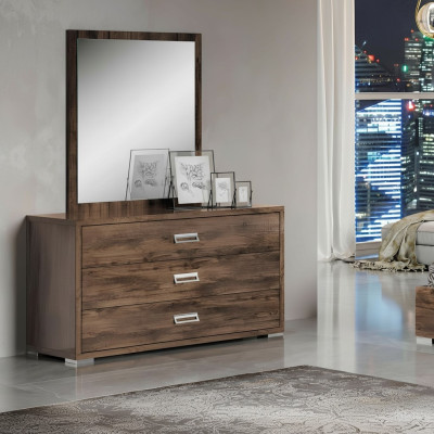 Ensemble de commode, miroir, groupe de commode en bois pour chambre