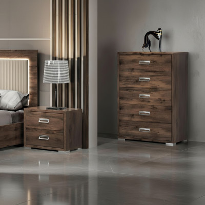 Commode design en bois pour chambre moderne