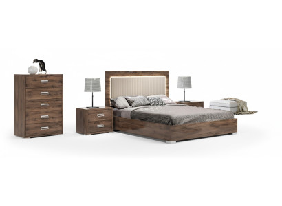 Lit de chambre d'hôtel lit tapissé lit matrimonial structure en bois 180x200 chambre
