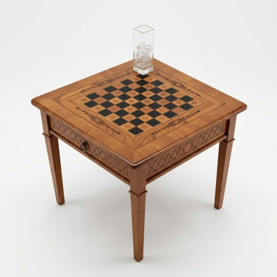 Table d'échecs avec études miniatures de meubles de jeux de table de jeu de table de jeu d'échecs