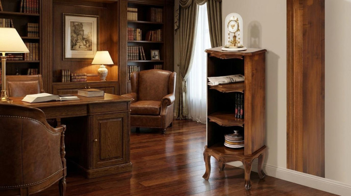 Étagère Bibliothèque Bois Armoires Design Style Baroque Vitrine Garde-robe Solide
