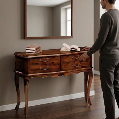 Commode Consoles Baroque Rococo Table Commodes en bois Design Penderie latérale