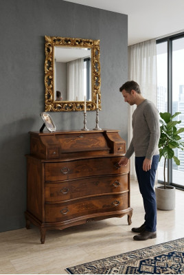 Commode en bois Style italien Mobilier de luxe Commodes Style Baroque Style antique nouveau