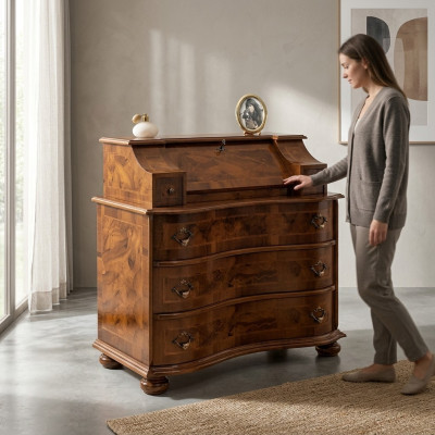 Luxueuse commode en bois de style italien Meubles Commodes Style baroque Style antique neuf