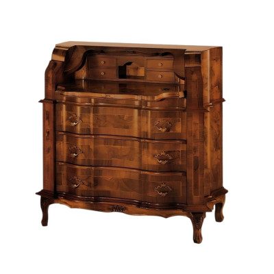 Commode en bois italien de style de luxe. Commodes de style baroque antique.