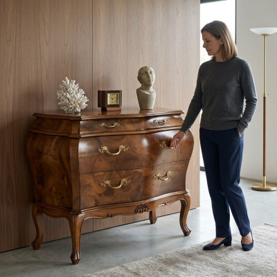 Commode en bois de style italien Meubles de luxe Commodes de style baroque Style ancien nouveau