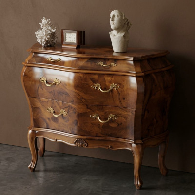 Commode en bois de style italien Meubles de luxe Commodes de style baroque Style ancien nouveau