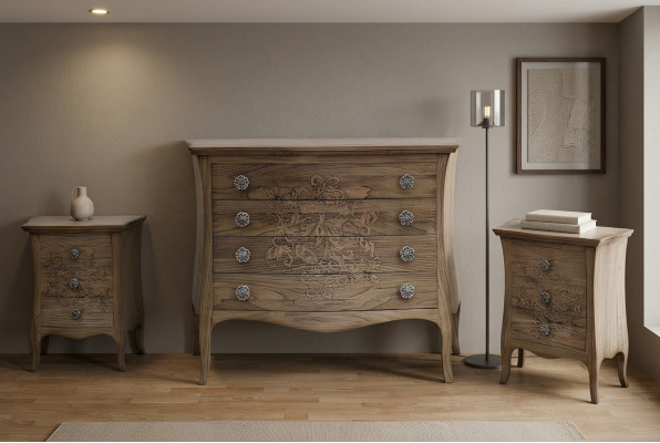 Commode Armoires en bois Buffet Mobilier Luxueuse Commode Bahut Armoire Italie