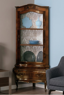 Vitrines d'angle Commodes Vitrines Commodes Armoires en verre Armoire design Rococo