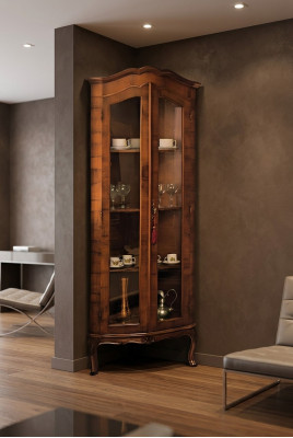 Vitrine Armoire Classique Vitrines d'angle Salon Armoires Buffet de salon