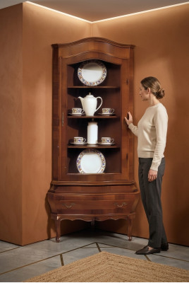 Vitrine d'angle Armoire classique Vitrines Salon Armoires Buffet