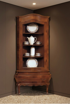Vitrine d'angle Armoire classique Vitrines Salon Armoires Buffet