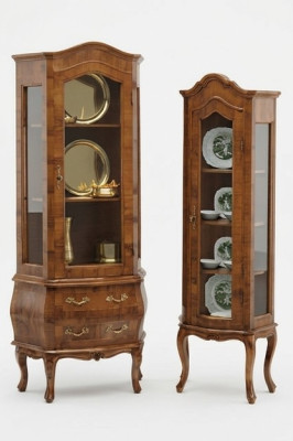 Vitrine de luxe Armoire de présentation Vitrines classiques Meubles de salon Buffet en bois neuf