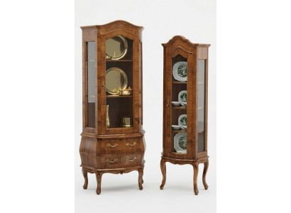 Vitrine de luxe Armoire de présentation Vitrines classiques Meubles de salon Buffet en bois neuf