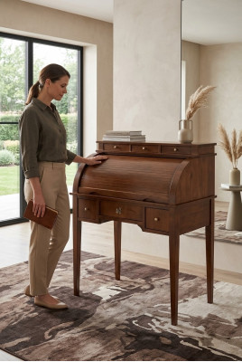 Armoire de côté de bureau Armoire de côté Mobilier italien Étagère Console Meuble en bois