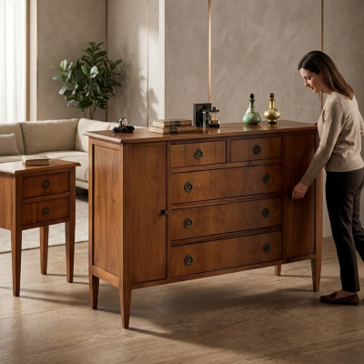 Commode italienne Bahut Armoire Portemanteau Buffet Meuble Étagère Console