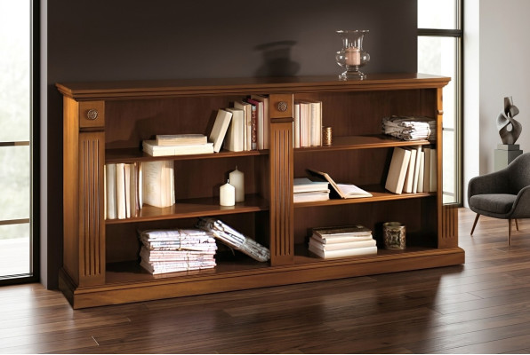 Étagère Bibliothèque Vitrine Armoire Classique Armoires en Bois XXL