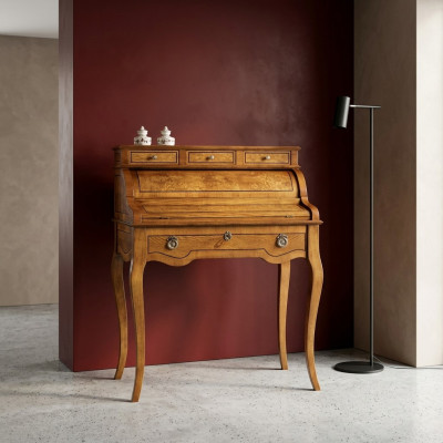 Tables Bureau Table de Bureau Bois Noble Style Baroque Rococo Mobilier Antique de Luxe