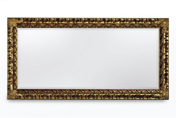 Miroir classique italien R Meubles de designer Miroir mural Bois Doré neuf xxl