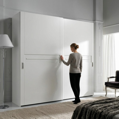 Armoire Portes Coulissantes Armoire Chambre Armoires Murales Bois Miroir Nouveau
