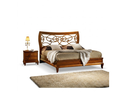 Cadre de lit hôtel double lit design de luxe matelas bois meubles.