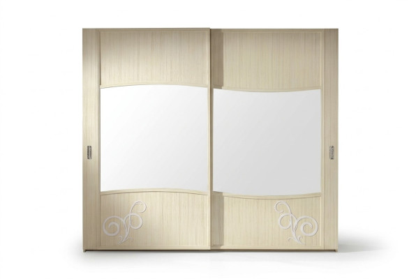 Armoire avec portes coulissantes Armoire de chambre Armoire murale Blanc Miroir
