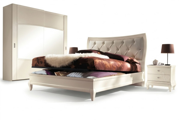 Lit Lits Cadre de lit Bois Lit double Cadre de lit double Lits doubles Hôtel moderne Italie
