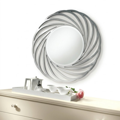 Miroir Miroir Accrocher Bois Moderne Miroir Mural Meubles Design Miroir 90x90 nouveau